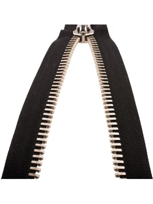 Akıllı Durak Demir Dişli Çanta Fermuarı En 3 cm Siyah