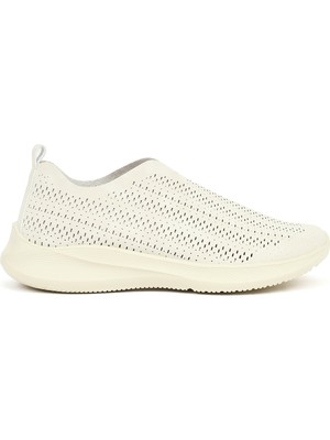 Derimod Kadın Krem Süet Konfor Ayakkabı 26PFE470110