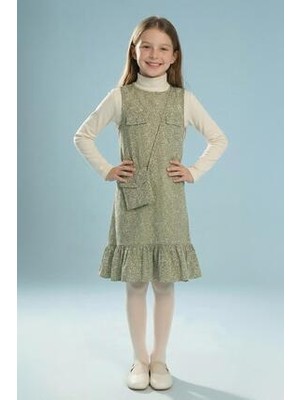 Perendi Kız Çocuk Çantalı Jile Elbise ve Badi