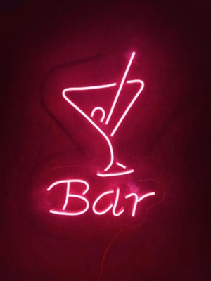 Bar Neon Tabela Kokteyl Neon Duvar Dekorasyonu Dekoratif Aydınlatma
