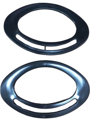 Akıllı Durak Çanta Sapı Oval Siyah 18 cm