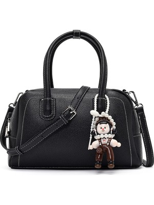 Derimod Kadın Siyah Uzun Askılı Charmlı Kol Çantası 26PBD2721FT