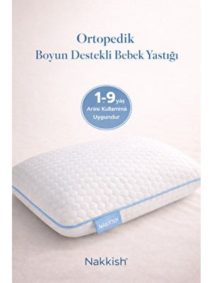 Nakkısh Ortopedik Bebek Yastığı Mavi