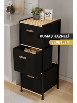 Bino 3 Katlı Çok Amaçlı 3 Çekmeceli Mutfak Organizeri Çekmeceli Düzenleyici Dolap