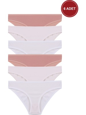 Koza İç Giyim Kadın 6'lı Pamuklu Basic Külot