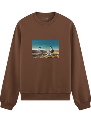 The Lucid Lab Breaking Bad  Oversize Sweatshirt - Kahverengi