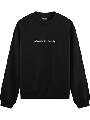 The Lucid Lab Absofuckinlutely Oversize Sweatshirt - Siyah