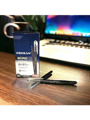 Pensan Büro Tükenmez Kalem 1.0mm Medium 50'li Paket