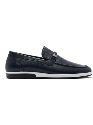 Derimod Erkek Lacivert Deri Casual Loafer 26SFD6006FT