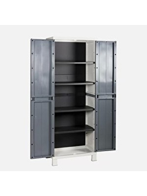 Sadece Nette Plastik Mutfak Dolabı, Bahçe Dolabı, Çok Amaçlı Plastik Dolap, Balkon Dolabı