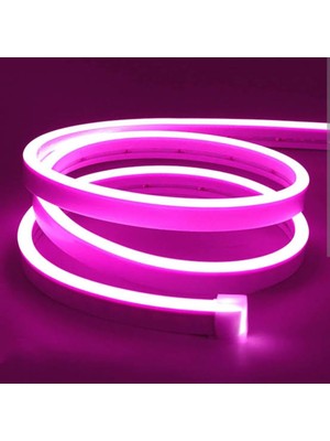 NEON LED KAYSERİ Neon LED pembe Beyaz 5 Metre