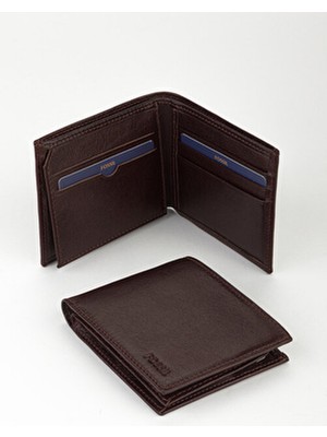 Fossil Deri Yatay El Portföyü Cüzdan Kahverengi Business Koleksiyonu Şık Tasarım