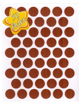 mobilyap Kiraz - Vida Kapatıcı Yapışkanlı Vida Tapası Tıpası Kapağı Vida Gizleyici