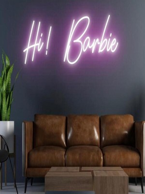 Hi Barbie Yazılı Neon Tabela