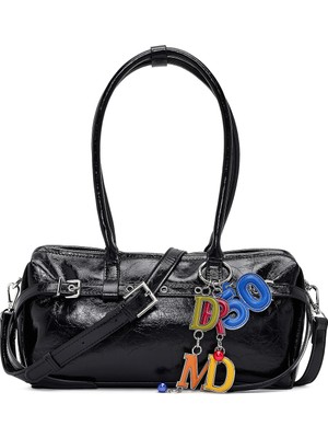 Derimod Kadın Siyah Aksesuarlı Omuz Çantası 26PBD272018