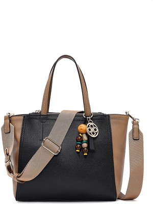 Derimod Kadın Siyah Uzun Askılı Charmlı Omuz Çantası 26PBD246018