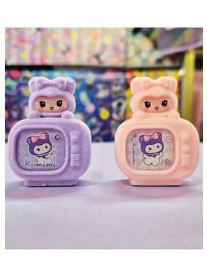 ÖZ OFİS Kuromi Tasarımlı Televizyon Şekilli Kadife Kaplı Kalemtıraş Çok Renkli Tekli