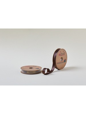 Akıllı Durak Biye Saten Katlı 084 Kahverengi 2 cm 25 Metre %100 Polyester