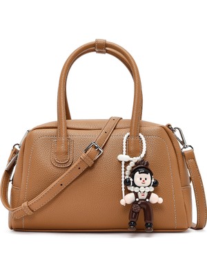 Derimod Kadın Taba Uzun Askılı Charmlı Kol Çantası 26PBD2721FT