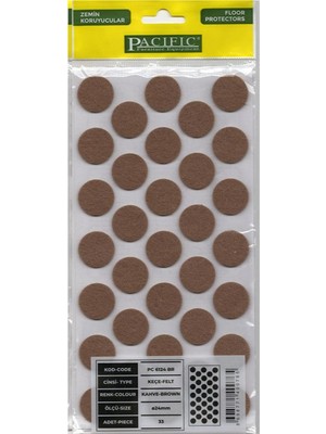 mobilyap Pacific Yapışkanlı Mobilya Masa Sandalye Parke Zemin Ayak Koruyucu Kaydırmaz Keçesi 1.kalite