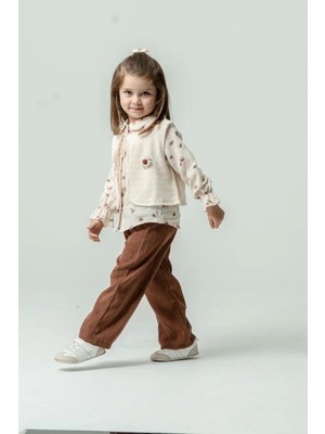 Joy Kids Bolerolu Müslin Gömlekli 3'lü Takım (6-24 Ay) (3-6 Yaş)