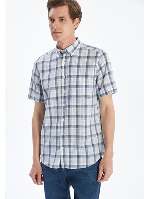 Lc Waikiki Yeni Sezon Regular Fit Kısa Kollu Ekose Erkek Gömlek