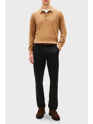 Tommy Hilfiger Pamuklu Straight Fit Normal Bel Düz Paça Pantolon Erkek Pantolon MW0MW40262 Bds