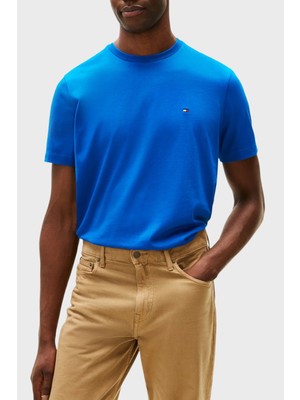Tommy Hilfiger % 100 Pamuk Regular Fit Bisiklet Yaka T Shirt Erkek T Shirt MW0MW39995 C3D
