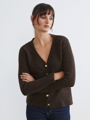 Lc Waikiki Yeni Sezon V Yaka Kadın Triko Hırka