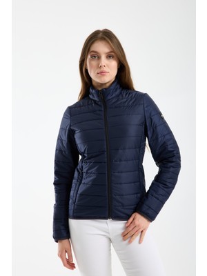 G-FOX Kadın Mevsimlik Hafif Kapitone Dik Yaka Mont 8915