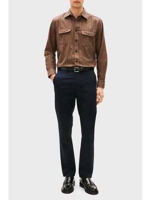 Tommy Hilfiger Pamuklu Straight Fit Normal Bel Düz Paça Pantolon Erkek Pantolon MW0MW40262 Dw5