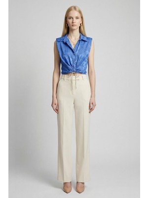 Rays 251166 Sıfır Kol Bağlamalı Gömlek Mavi