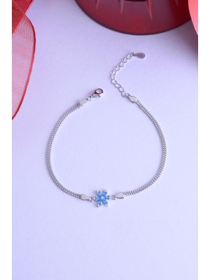 Innuendo Jewelry 925 Ayar Gümüş Mini Lotus Bileklik
