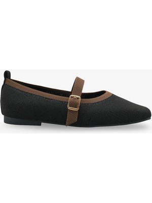 Vesper Kadın Triko Babet - Siyah