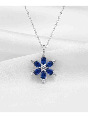 Modahilye 925 Ayar Gümüş Lotus Çiçeği Gümüş Kolye