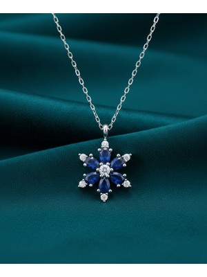 Modahilye 925 Ayar Gümüş Lotus Çiçeği Gümüş Kolye