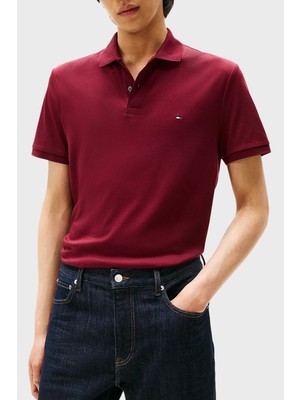 Tommy Hilfiger % 100 Pamuk Regular Fit Düğmeli Polo Yaka T Shirt Erkek Polo Yaka T Shirt MW0MW39994 Vlp