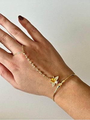 Çelik Tasarım Arı Şahmeran Bileklik