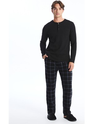 Lc Waikiki Yeni Sezon Standart Kalıp Ekose Polar Pijama Alt