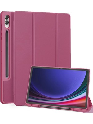 MobaxAksesuar Samsung Galaxy Tab S10 Lite FE/S10/S9 Fe/s9 Kılıf Kalem Bölmeli Smart Case X510 X710(12.4INÇ Değildir)