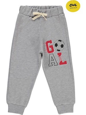 Civil Boys Erkek Çocuk Eşofman Altı 2-5 Yaş - Gri 2-3 Yaş