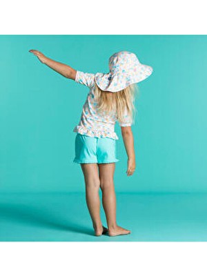 Decathlon Bebek Uv Korumalı Şapka - Pembe / Çiçek Baskılı