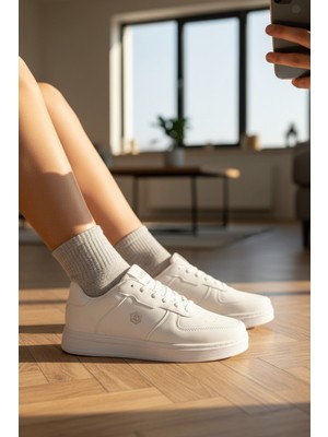 Enoch Bağcıklı ve Düz Tabanlı Erkek Casual Sneaker