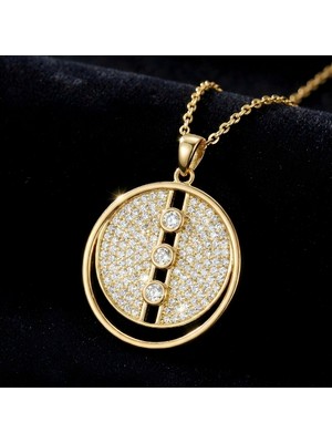 Aurenza Taşlı Kadın Kolye – 925 Ayar Gümüş Kolye