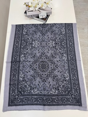 Acar İpek Etnik Desen Bambu Kraş Şal