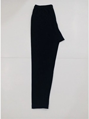 Tusebu Kadın Büyük Beden Yüksek Bel Pamuklu Penye Siyah Tayt – Yumuşak & Pürüzsüz