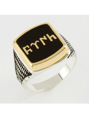 Die Grup Göktürk Yazılı Metal Erkek Yüzük