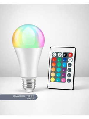 Cata Rgb LED Ampul Kumandalı Renk Değiştiren - 9W