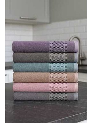 Mela Home Örgü Desenli 30*50 cm 6'lı Mutfak Havlusu - El ve Yüz Havlusu - Kurulama Bezi %100 Pamuk