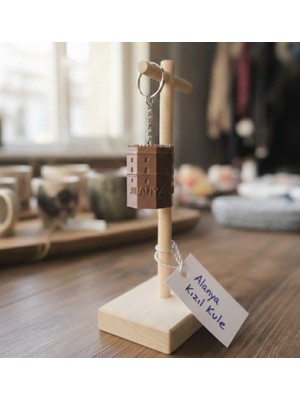 SNM Alanya Kızıl Kule Temalı Metal Anahtarlık - Turistik Hediyelik Eşya